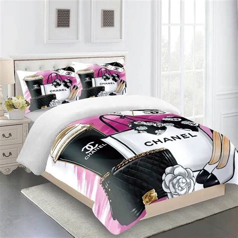 chanel replica bedding sets|designer bedding sets chanel.